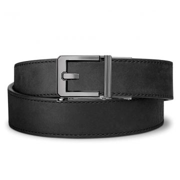 KORE ESSENTIALS, BLACK BUFFALO LEATHER GUN BELT 1.5"
